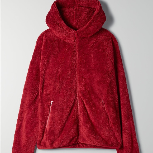 TNA / Aritzia Fuzzy Zip Up - Picture 3 of 9